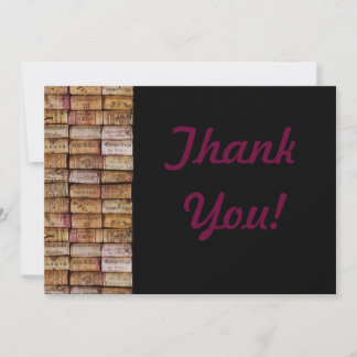 Wine Corks Thank You card