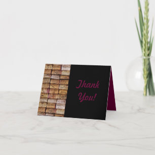 Wine Corks Thank You card