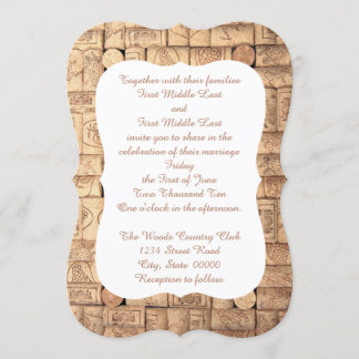 Wine Corks Wedding Invitations