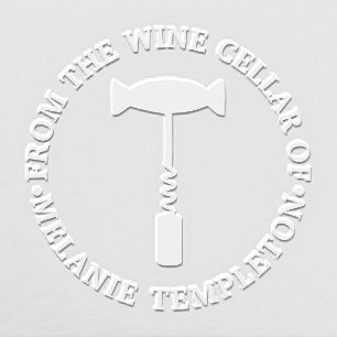 Wine Corkscrew “From the Wine Cellar of” Name Embosser