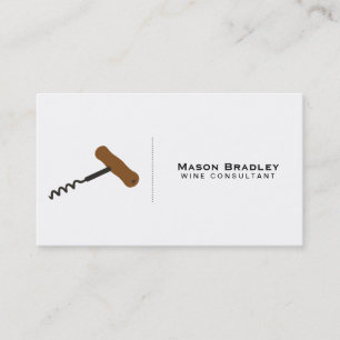 Wine Corkscrew II Business Card