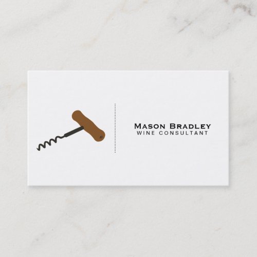 Wine  Corkscrew II Business Card