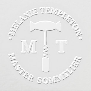 Wine Corkscrew “Master Sommelier” Name 2 Initials Embosser