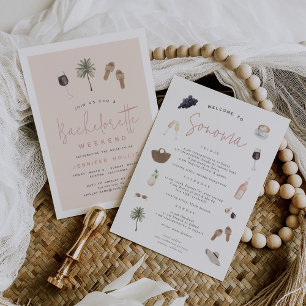 Wine Country Bachelorette Weekend Itinerary & Invitation