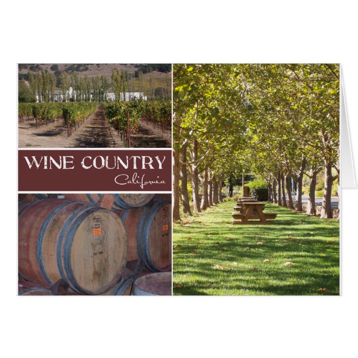 Wine Country, California Greeting Cards