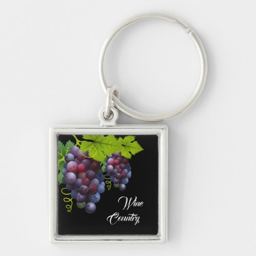 Wine Country Grapes  keychain