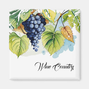 Wine Country Grapes Magnet