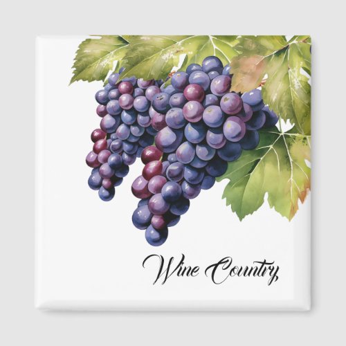 Wine Country Grapes  Magnet