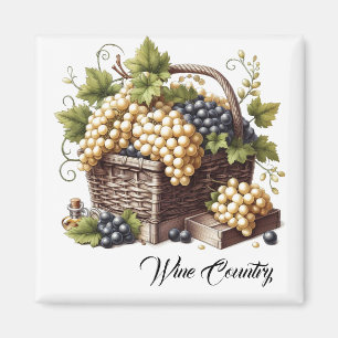 Wine Country Grapes Magnet