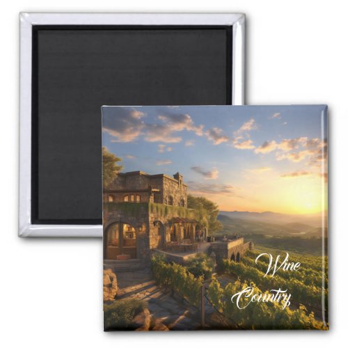 Wine Country Grapes Magnet