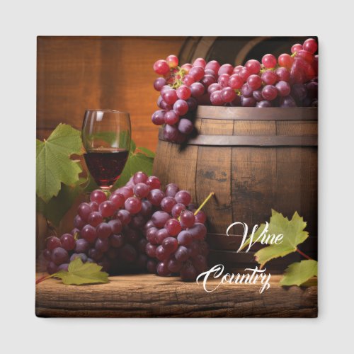 Wine Country Grapes Magnet