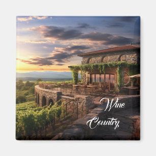 Wine Country Grapes Magnet