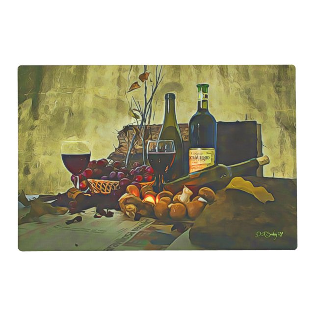 Wine Country Kitchen Décor  Placemat (Back)