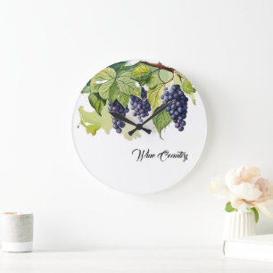 Wine Country Large Clock