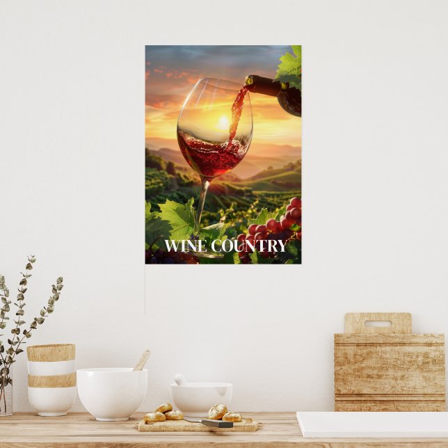 Wine Country Poster (Kitchen)