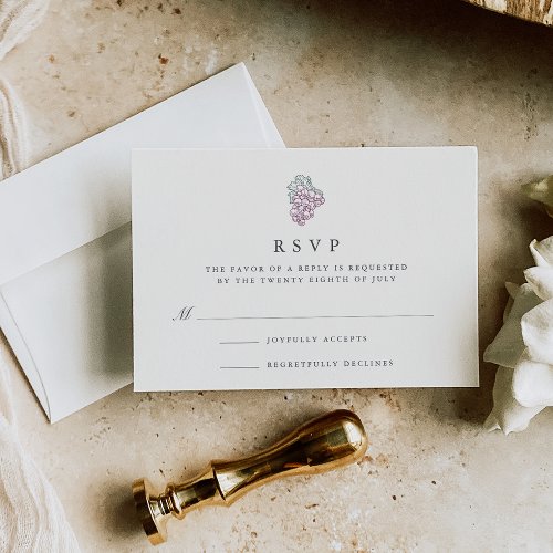 Wine Country  RSVP Card