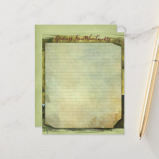 Wine Country Stationary 4.5''x5.6'' Paper Sheet