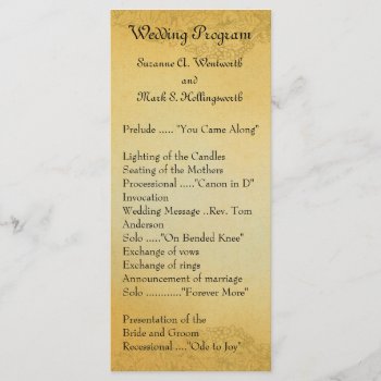 Wine Country Wedding Programs by itsyourwedding at Zazzle