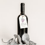 Wine Country Wedding Thank You Favor Gift Tags<br><div class="desc">Attach these wine country chic gift tags to your wedding favors for a perfect way to express your love and thanks. Designed to coordinate with our Wine Country wedding invitation collection, tags feature "love and thanks" and your names and wedding date in elegant charcoal gray lettering, topped by a vintage...</div>