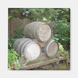 Wine Country Wine Barrels Magnet