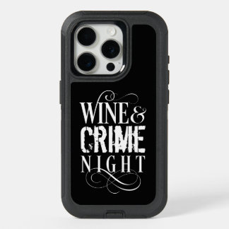Wine & Crime Night - funny true crime iPhone 15 Pro Case
