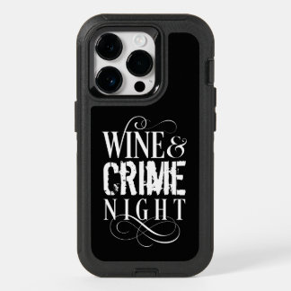 Wine & Crime Night - funny true crime OtterBox iPhone 14 Pro Case