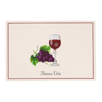 Wine Cup and Fruit on Light Champagne Beige