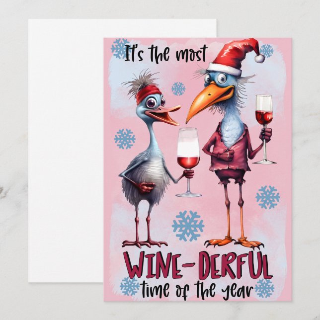Wine Derful Holiday Card (Front/Back)