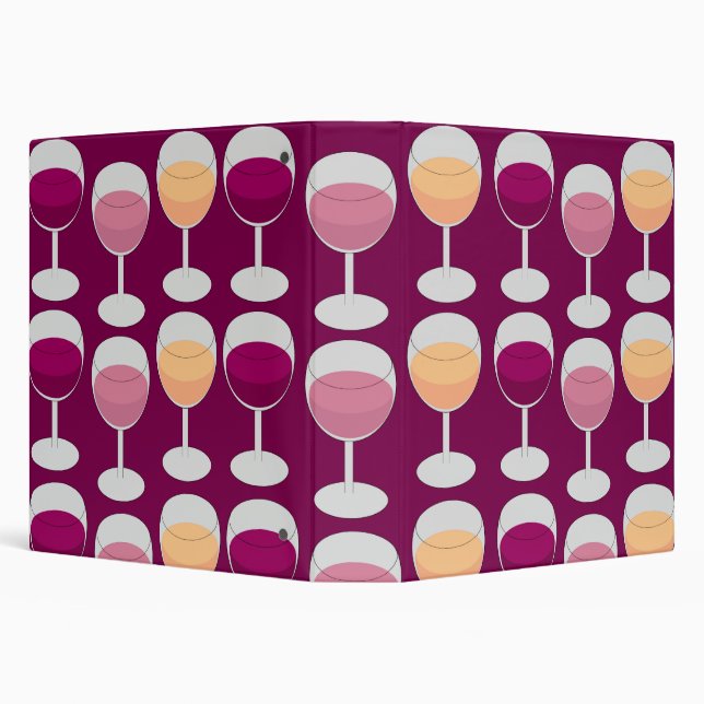 Wine Design 3 Ring Binder (Background)