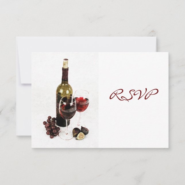 Wine dinner celebration invitation (Front)