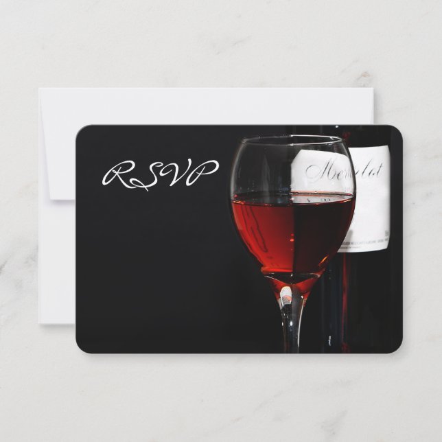 Wine dinner celebration invitation (Front)