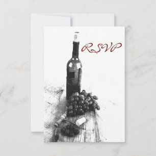 Wine dinner RSVP card