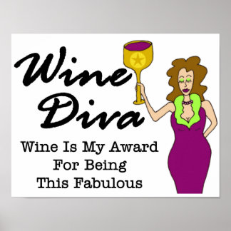 Wine Diva "Fabulous" Poster