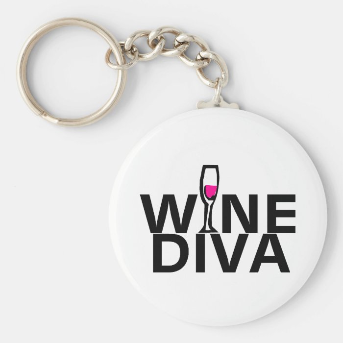 Wine Diva Key Chains