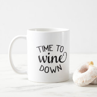 wine down coffee mug