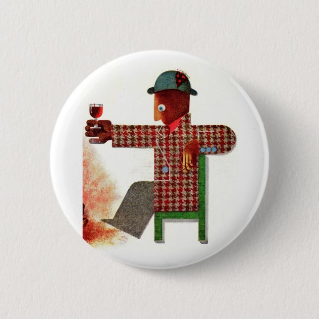 wine drinker AKA oenophile Button (Front)
