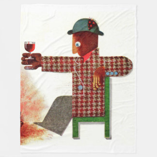 wine drinker AKA oenophile Fleece Blanket