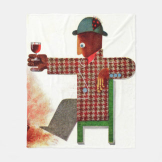 wine drinker AKA oenophile Fleece Blanket