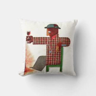 wine drinker AKA oenophile Throw Pillow