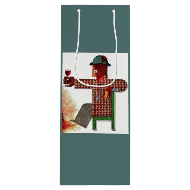 wine drinker AKA oenophile Wine Gift Bag (Front)