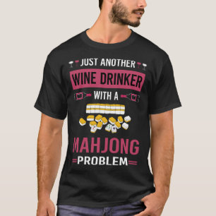 Wine Drinker Mahjong Majong Mah Jong Mah Jongg T-Shirt