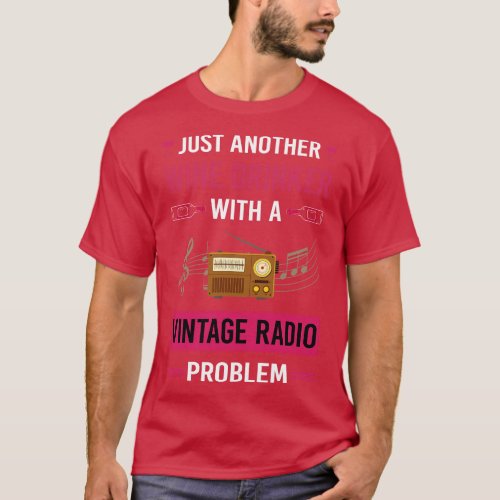Wine Drinker Vintage Radio T_Shirt