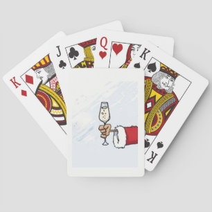***WINE DRINKING SANTA*** PLAYING CARDS