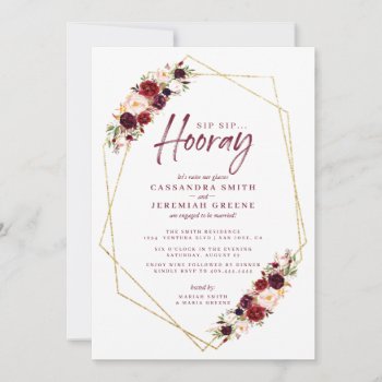 Wine Engagement Party Invitation by party_depot at Zazzle