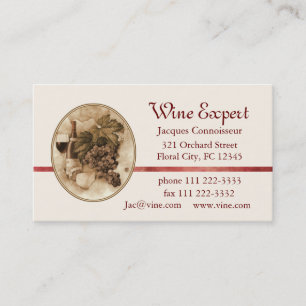 Wine Expert Business Card