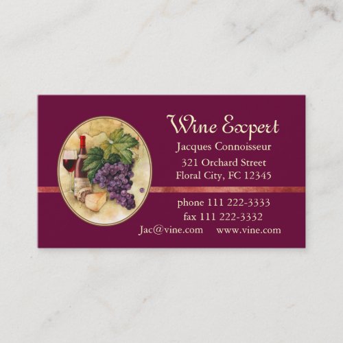 Wine Expert Business Card Templates