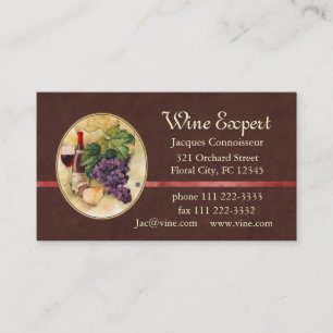 Wine Expert Business Card