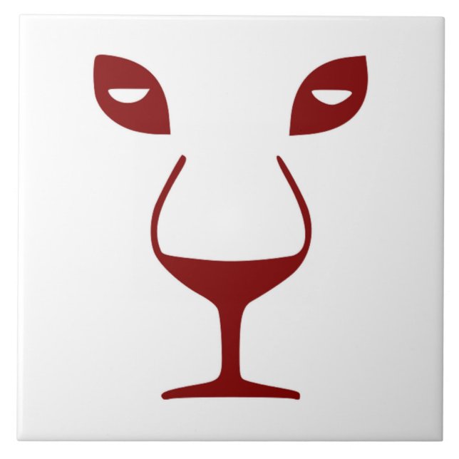WINE FACE CERAMIC TILE (Front)