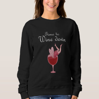 Wine Fairy Wine Mrs Wine Lovers Sweatshirt