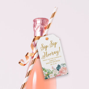 Wine Favor Tags Bridal Shower, Shower Favor Tag